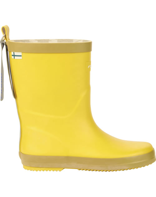 Finkid Natural Rubber Wellies Kumi Harvest Gold Cinnamon Shop Online At 