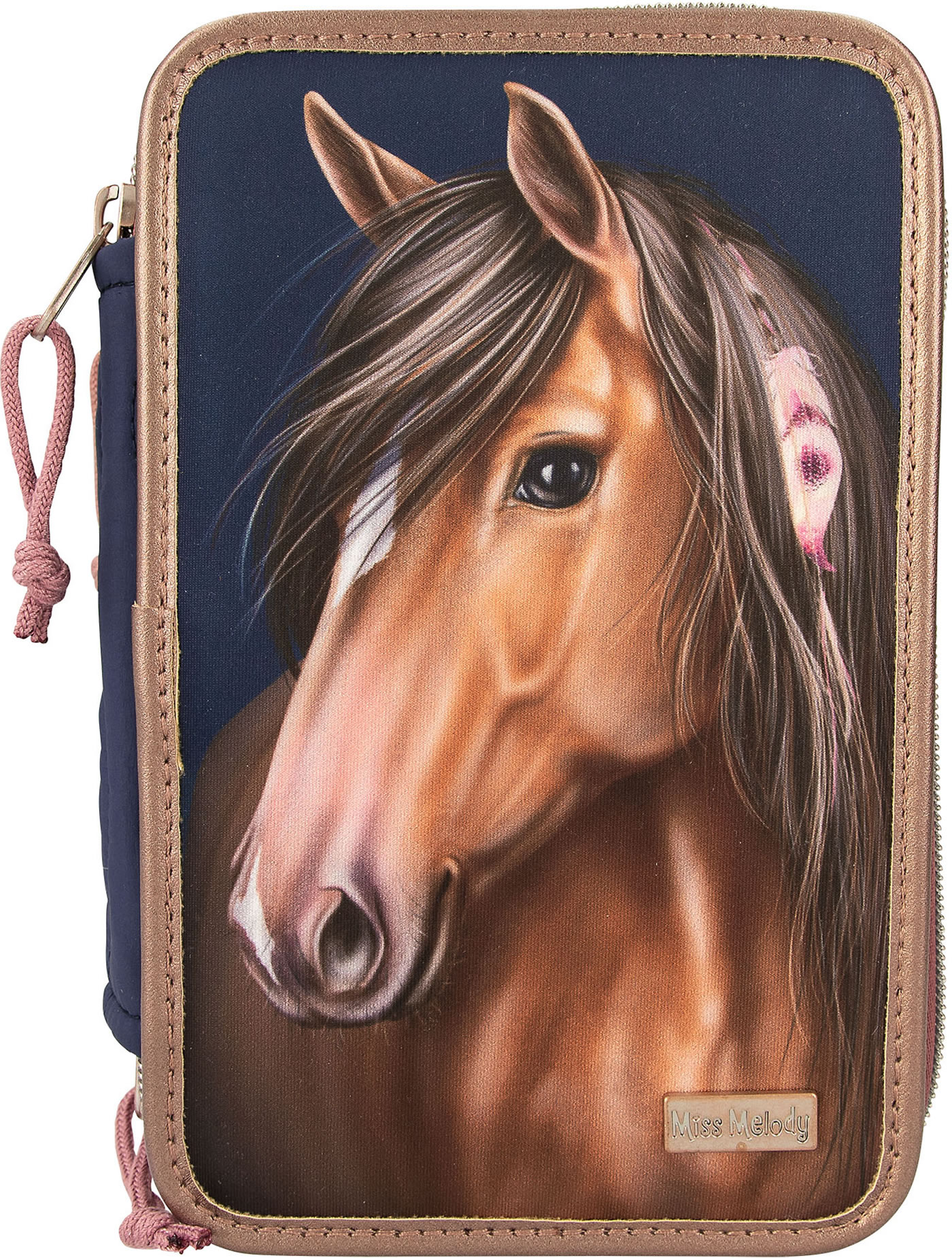 Miss Melody 3 Fach Federtasche Mit Stepp NIGHT HORSES 12510/A kaufen ...