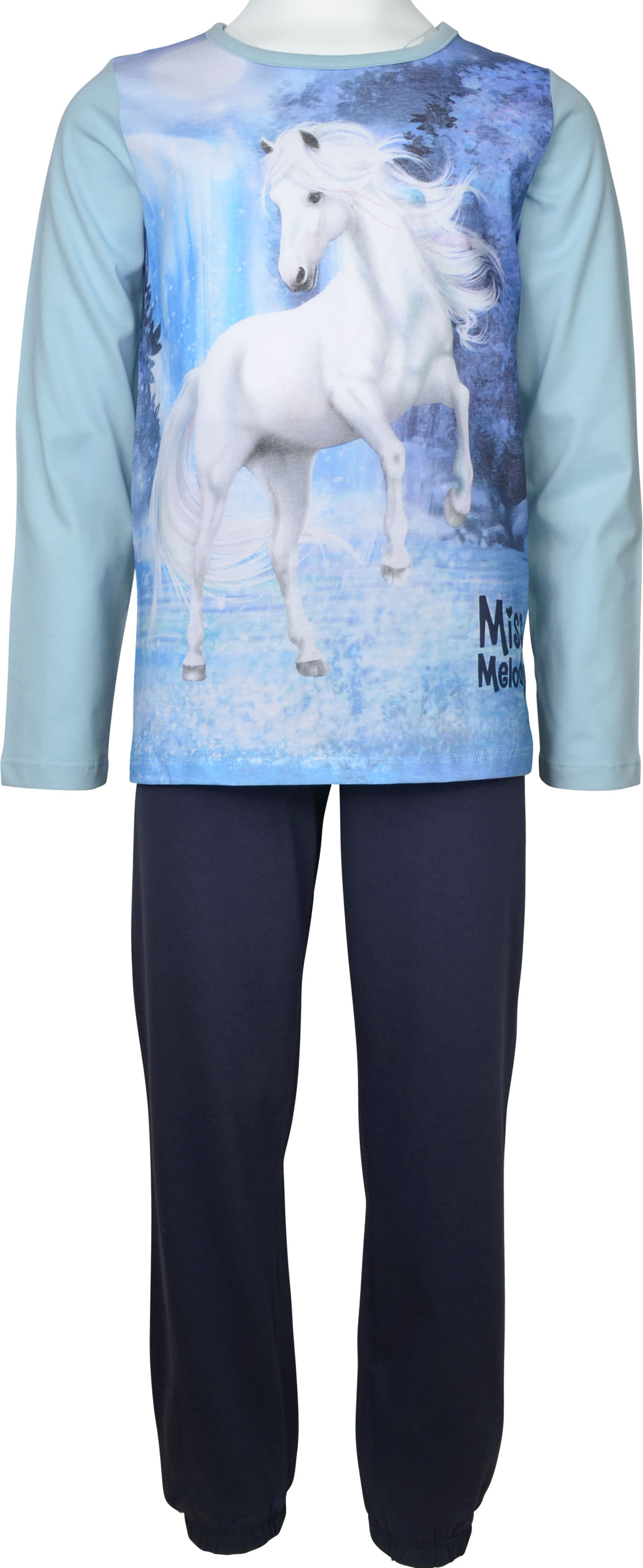Miss Melody Pyjama long fog online at DREAM sleeve shop HORSE lavender