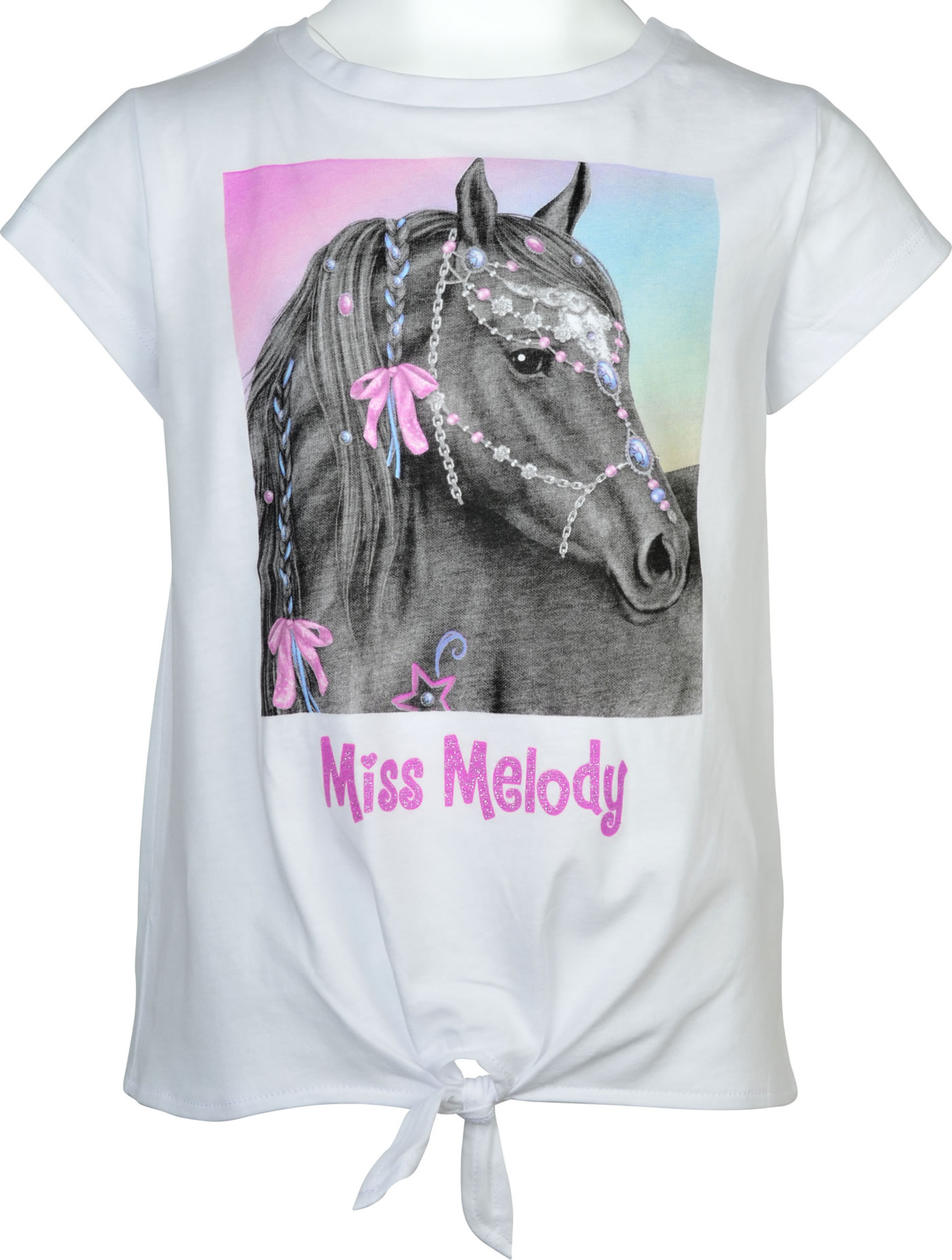 Miss Melody kaufen withe T-Shirt Kurzarm bright