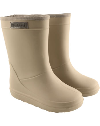 En Fant Thermo Boots gefütterte Gummistiefel Wolle Solid portabella