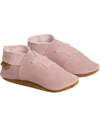 En Fant Wildleder-Schühchen Slipper old rose