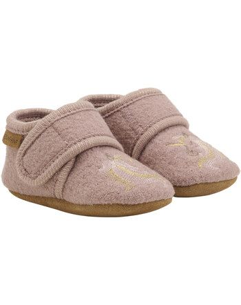 En Fant Wool slippers - Bark rosa