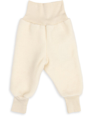 Engel Baby-Bundhose aus Woll-Fleece - Natur