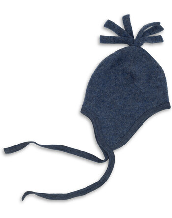 Engel Fleece hat wool blue melange