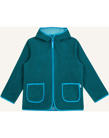 Finkid Fleece-Jacke Zip in Innenjacke TONTTU - Deep Teal/Seaport