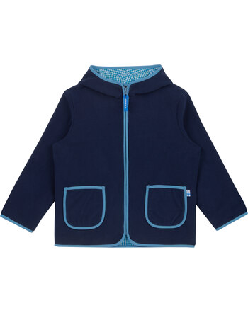 Finkid Fleece-Jacke Zip in Innenjacke TONTTU - Navy/Dove 