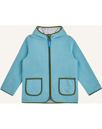 Finkid Fleece-Jacke Zip in Innenjacke TONTTU - Smoke Blue/Bronze Green