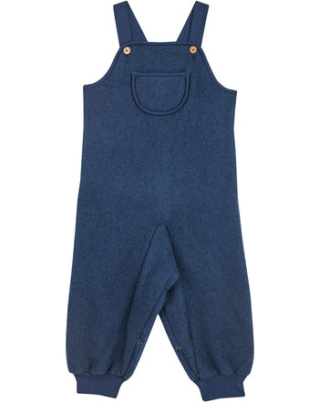 Finkid Salopette laine fleece KEINU WOOL navy