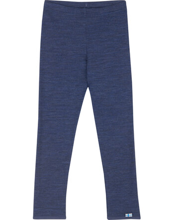 Finkid Leggings double-faced wool jersey LEIKKI SOFT - Navy