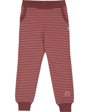 Finkid Legging à motif rayé JOMPIKUMPI sable/terra cotta