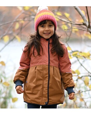 Finkid Girl´s Winter Jacket AINA MUKKA  - Terra Cotta /Navy