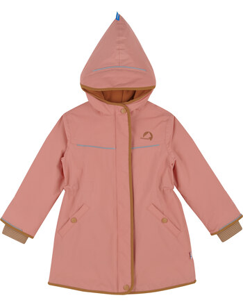 Finkid Girls hooded winter coat MILLA - Terra Cotta/Almond