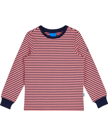 Finkid Ringel T-Shirt Langarm RIVI - Rose/Navy 