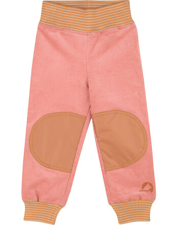 Finkid Reinforced corduroy pants with cuffs terra cotta/almond