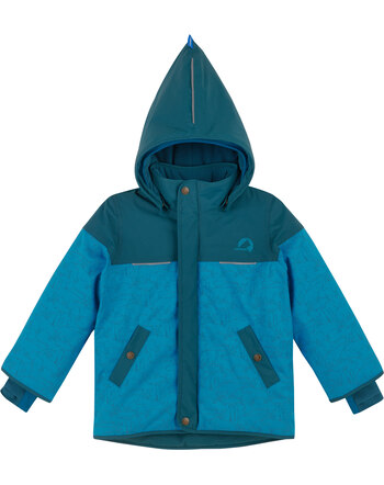 Finkid Winterjacket KOIRA ICE - Mosaic/Deep Teal