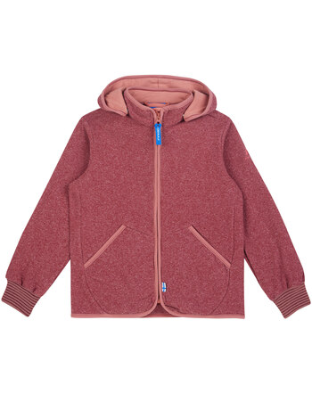 Finkid Zip-in Innenjacke Fleece TONTTU KNIT - cranberry