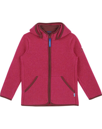 Finkid Zip In Innenjacke Wollfleece LUONTO WOOL - Raspberry/Sable