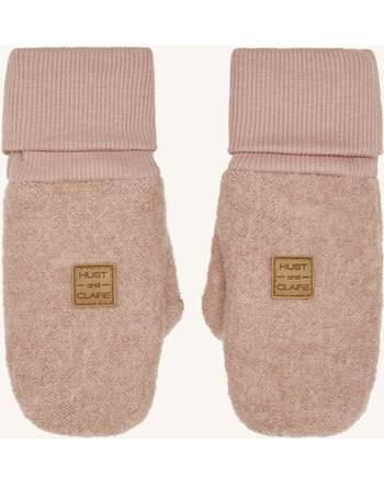 Hust and Claire Gloves FELIX padded wool - Ash rose