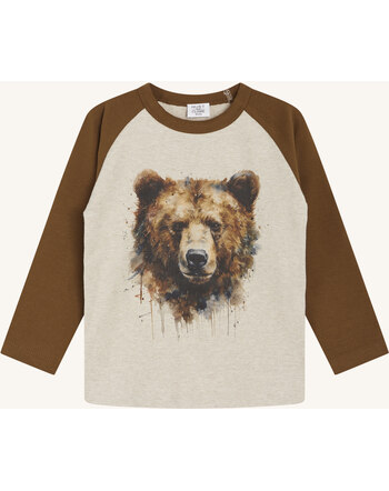 Hust and Claire Longsleeve Bear Face HCAnton GOTS - Brownie