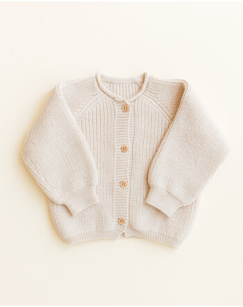 Hvid Baby Strickjacke/Cardigan 