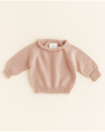 Hvid knitted sweater merino wool apricot