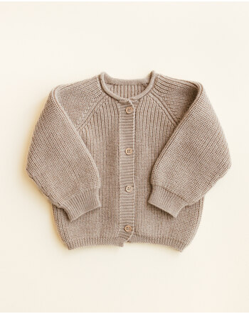 Hvid Baby Strickjacke/Cardigan 