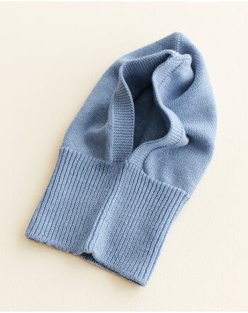 Hvid Balaclava Merino Wool wool - light blue