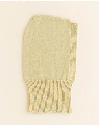 Hvid Balaclava Merino Wool wool - light yellow