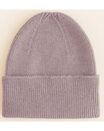 Hvid Hat Beanie Merino wool purple