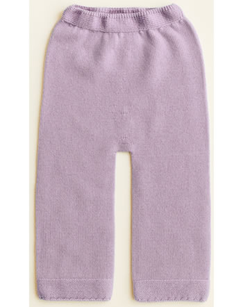Hvid Knitted trousers Merino wool lilac GUIDO