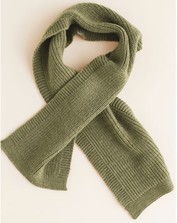 Hvid Knitted scarf merino wool artichoke