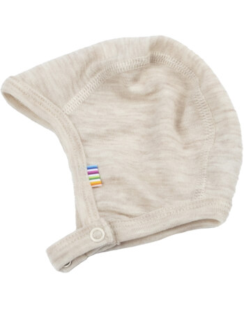 Joha Baby hat to tie Merinowool - creme