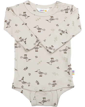 Joha body Long Sleeve viscose beige with birds