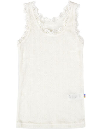 Joha Vest merino wool/silk off-white