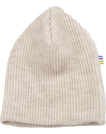 Joha Beanie merino wool double layer - creme