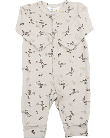 Joha Overall Jumpsuit aus Bambus Viskose - Beige mit Vögeln