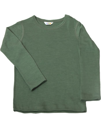 Joha Shirt long sleeve merino wool/silk darkgreen