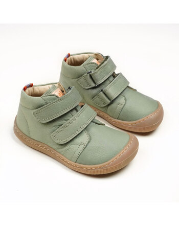 Koel - Don 2.0 Leder - Kinder Barfußschuhe - olive - mit Klettverschluss