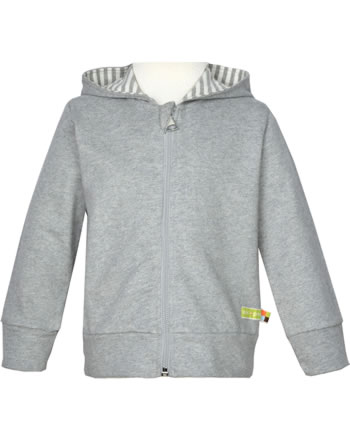 loud + proud Sweat-Jacke m.Kapuze BASIC grey