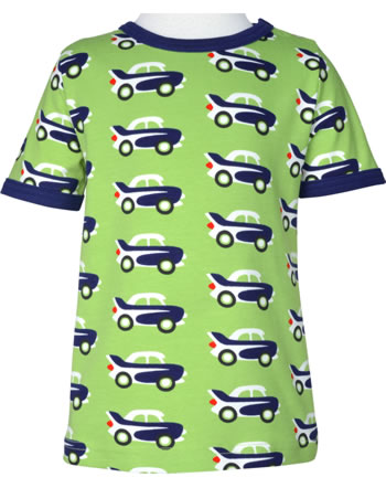 Maxomorra T-Shirt Kurzarm CAR grün