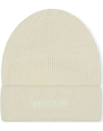 Mini A Ture Knitted hat Beanie MATBOJE - Angora Cream