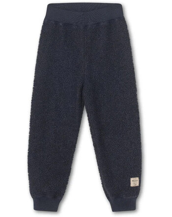 Mini A Ture Pantalon réversible teddyfleece VALUR forged iron blue