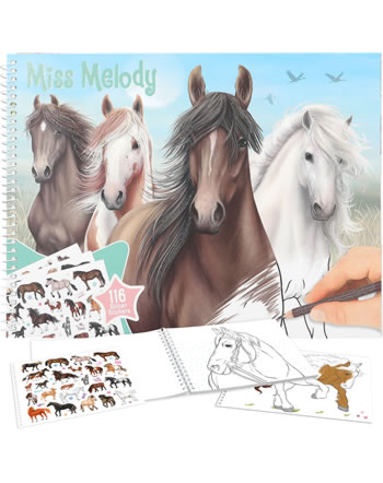 Miss Melody Horses Coloring Book