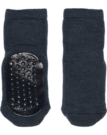 MP Denmark - Anti-Rutsch Socken - Merinowolle - Dark Denim Melange