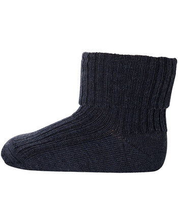 MP Denmark - Baby Socken - Merinowolle - Dark Denim Melange