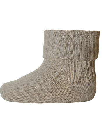 MP Denmark - Baby Socken - Merinowolle - Light Brown Melange