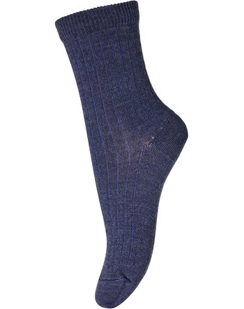 MP Denmark - Kinder Socken - Merinowolle - Dark Denim Melange