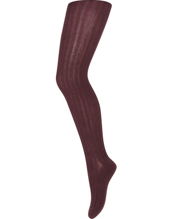 MP Denmark - Wool rib tights - Grape Skin