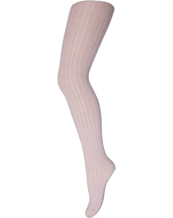 MP Denmark - Wool rib tights -  Wood Rose